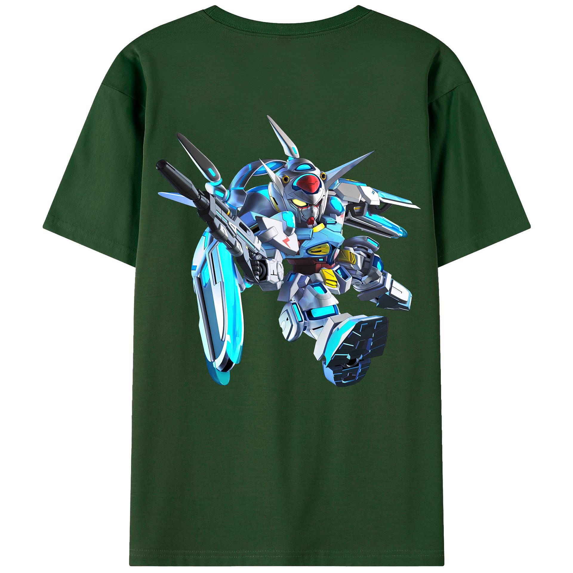 （画像用） 機動戦士ガンダム Mobile Suit Gundam 綿100％半袖Tシャツ（背面プリント）